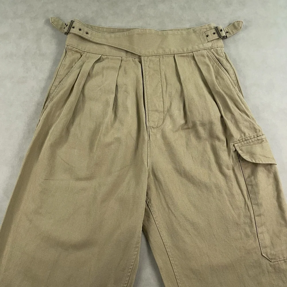 Banana Republic Gurkha Pants Womens 6 L30 Safari Heritage Explorer Cotton Linen